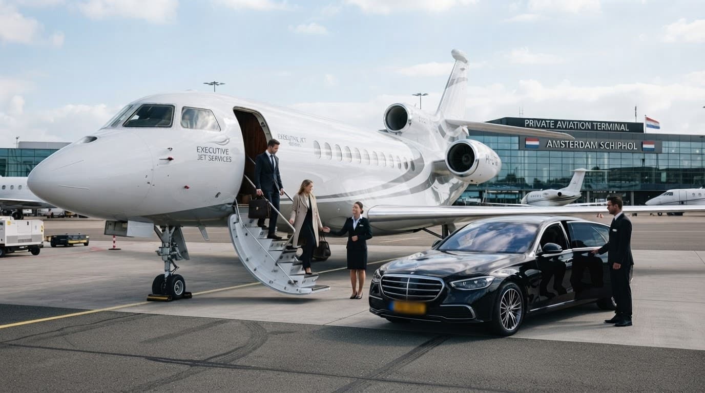 Vervoer voor privéjetpassagiers